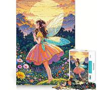 Puzzle de 1000 pièces Prairie Florale féerique Anime pour Adultes,Jeu de réflexion,découpe Laser pour Un Assemblage Parfait,activité enrichissante pour Les Jours de Pluie (38x26cm)