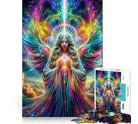 Puzzle de 1000 pièces Prière d'amour angélique Développe la mémoire,ludique et de qualité Professionnelle pour stimuler l'esprit (38x52cm)