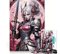Puzzle de 1000 pièces Princesse Guerrière Radieuse pour Adultes et Adolescents Jeu de logique Solide et Amusant, découpe de précision, Cadeau du Père Noël (38x52cm)