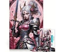 Puzzle de 1000 pièces Princesse Guerrière Radieuse pour Adultes, Jeu de réflexion, Passe-Temps la Maison, Bords Nets, Joli Cadeau (38x26cm)