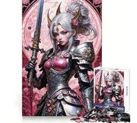 Puzzle de 1000 pièces Princesse Guerrière Radieuse pour Adultes, Jeu de réflexion, Passe-Temps la Maison, Bords Nets, Joli Cadeau (38x26cm)