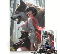 Puzzle de 1000 pièces Princesse Loup Assassin pour Adolescents, 1000 pièces, Facile à mémoriser, activité de Loisirs, découpe Impeccable, (38x26cm)