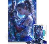 Puzzle de 1000 pièces Princesse Loup pour Adultes,Jeu Stimulant l'esprit,découpe Laser pour Un Assemblage Parfait,activité Amusante en Famille (38x26cm)