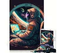 Puzzle de 1000 pièces Programmeur dans l'espace pour Adolescents améliore la mémoire, se détend et s'amuse Un Cadeau Unique aux Bords Nets 50x75cm