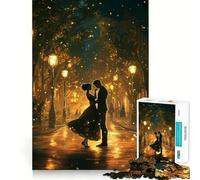 Puzzle de 1000 pièces Promenade Nocturne Romantique pour Adultes, pour développer sa mémoire et se détendre, Design d'assemblage, Collection Artistique (38x26cm)