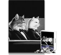 Puzzle de 1000 pièces Pulp Fiction Cats - Jeu de développement cognitif Amusant - Cadeau Original et attentionné - Dimensions:50x75cm