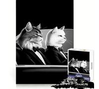 Puzzle de 1000 pièces Pulp Fiction Cats pour Adolescents, Puzzle Stimulant et apaisant, Cadeau de qualité supérieure (38x26cm)