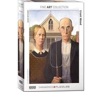 puzzle de 1000 pièces - Puzzle - Grant Wood - American Gothic + DeLuxe 3 piece set Puzzle Accessories