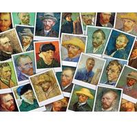 puzzle de 1000 pièces - Puzzle - Vincent van Gogh - Autoportraits + Ensemble de luxe de 3 pièces Accessoires pour puzzles