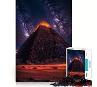 Puzzle de 1000 pièces Pyramide sous la Voie lactée pour Adultes améliore la mémoire et Le Plaisir de Jouer Ensemble, Finitions précises, Cadeau de Saison (50x75cm)