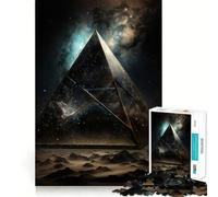 Puzzle de 1000 pièces Pyramide Spatiale pour Adolescents Développe la mémoire Confortable et Relaxant Découpe Ferme Cadeau Festif (38x26cm)
