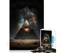 Puzzle de 1000 pièces Pyramide Spatiale pour Adolescents, Jeu de logique Transparente, Peaceful Time, découpe Parfaite, liste de souhaits du Père Noël (38x52cm)