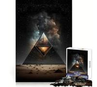 Puzzle de 1000 pièces Pyramide Spatiale pour Adolescents, Jeu de logique Transparente, Peaceful Time, découpe Parfaite, liste de souhaits du Père Noël (38x52cm)