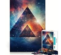 Puzzle de 1000 pièces Pyramides et Espace Jeu de logique pour Adolescents Découpe précise et Douce (38x52cm)