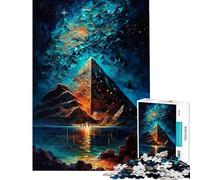 Puzzle de 1000 pièces Pyramides rocheuses du désert pour Adolescents Décoration Parfaite pour Un Anniversaire ou Noël Jeu Manuel à partir de 14 Ans 38x52cm