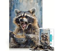 Puzzle de 1000 pièces Ramaton Laveur Mange des Nouilles Ramen pour Adultes, Jeu de logique mentale, Cadeau de Noël Relaxant (50x75cm)