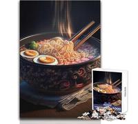 Puzzle de 1000 pièces - Ramen Japon Néon Calme et Agréable Passe-Temps Amusant et Précision Jeu de Taille 50x75cm