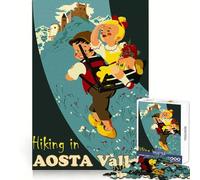 Puzzle de 1000 pièces « Randonnée dans la Vallée d'Aoste » pour Adolescents, idéal pour développer la réflexion, se divertir en Toute simplicité, Bords Nets, Cadeau de Vacances (38x26cm)