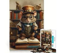 Puzzle de 1000 pièces Rat Steampunk Intelligent pour Adolescents, Jeu d'exercice Mental, Relaxation, à Assembler, liste de souhaits du Père Noël 38x26cm