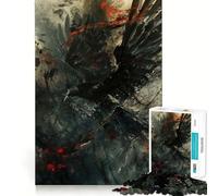 Puzzle de 1000 pièces Raven in Chaos pour Adolescents stimule la mémoire, détente et créativité Un Cadeau d'anniversaire de qualité supérieure (38x52cm)