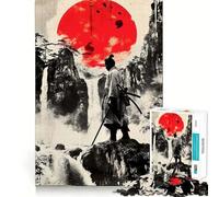 Puzzle de 1000 pièces Red Moon Mountain pour Adolescents, pour améliorer sa mémoire, se détendre et créer Une œuvre d'art aux découpes nettes (50x75cm)