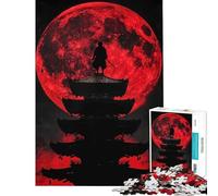 Puzzle de 1000 pièces Red Moon Shinobi Difficile et Stimulant Améliore la mémoire Décoration intérieure Jouet pour Les 14 Ans et Plus 38x26cm
