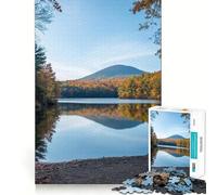 Puzzle de 1000 pièces Reflets d'automne sur Un lac Découpe Parfaite Activité ludique et Intelligente Moments de détente et de Plaisir Cadeau d'anniversaire Jeu Artistique (38x52cm)