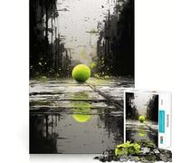 Puzzle de 1000 pièces Reflets de balles de Tennis pour Adolescents, Jeu de réflexion, activité à la Maison, découpe de qualité supérieure, Cadeau de Noël 50x75cm