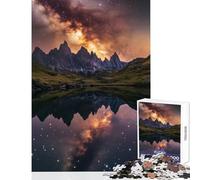 Puzzle de 1000 pièces « Reflets de la Voie lactée » Jeu éducatif à réaliser soi-même pour Femmes et Hommes Renforce l'amour au Sein du Couple Dimensions 38x26cm