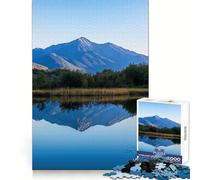 Puzzle de 1000 pièces Reflets de Montagne dans Un lac Calme pour Adolescents, renforce la mémoire, soulage la Tension, Bords Lisses, Surprise de Noël (38x52cm)