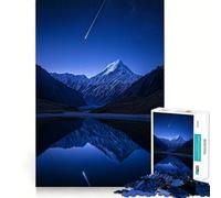 Puzzle de 1000 pièces Reflets de Montagne et étoiles filantes pour Adultes, 50x75cm, Jeu de logique et de détente, Bords Lisses, Cadeau Original