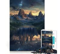 Puzzle de 1000 pièces Reflets de Montagne pour Adolescents, Jeu de réflexion, Divertissement, découpe de qualité supérieure, Cadeau attentionné (38x26cm)