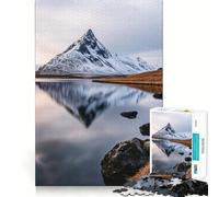 Puzzle de 1000 pièces Reflets de Montagne pour Adolescents Jeu de réflexion et de détente Cadeau de qualité supérieure (38x26cm)