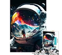 Puzzle de 1000 pièces Réflexions d'astronaute Un Jeu Impossible Difficile et Stimulant mais Amusant et Humoristique à partir de 14 Ans (38x52cm)