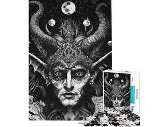 Puzzle de 1000 pièces Regard Cosmique de l'enfer pour Adolescents Un Puzzle à Assembler pour développer sa dextérité et sa créativité pour Les Amis et la Famille (38x52cm)