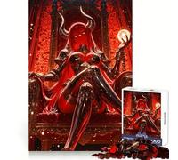 Puzzle de 1000 pièces Reine Démon Rouge sur Son Trône pour Adultes, idéal pour stimuler la mémoire et créer Une Image Amusante Assembler Ensemble (50x75cm)
