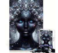 Puzzle de 1000 pièces Reine Mystique de l'hiver pour Adolescents Jeu de réflexion Relaxant Cadeau de qualité supérieure (50x75cm)