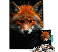 Puzzle de 1000 pièces Renard au Regard Fixe idéal pour Un Anniversaire ou Noël Jeu éducatif Stimulant la mémoire à partir de 14 Ans 38x52cm