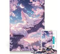 Puzzle de 1000 pièces Renard Fennec endormi pour Adultes Jeu de logique Pure Amusant et apaisant Découpe Nette Cadeau Exceptionnel 38x26cm