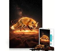 Puzzle de 1000 pièces Renard Mystique dans Un Paysage Cosmique pour Adultes et Adolescents, Jeu de logique, détente, découpe de précision, (38x26cm)