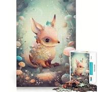 Puzzle de 1000 pièces Renard rêveur et fantaisiste pour Adolescents Stimulation mentale Activité de découpage de Haute précision et de détente (38x26cm)