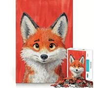Puzzle de 1000 pièces Renard Souriant pour Adolescents, Jeu de logique et de détente, Bords Fins, Cadeau Original 38x52cm