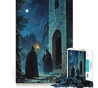 Puzzle de 1000 pièces Rencontre mystérieuse Nocturne pour Adolescents Un Cadeau élégant, idéal pour développer sa mémoire et s’Amuser (50x75cm)