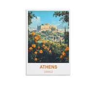 Puzzle de 1000 pièces représentant Athènes, Grèce. Puzzle en Papier adapté aux Adultes, aux Enfants et aux familles. Jeu Anti-Stress. 38 x 52 cm.