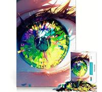 Puzzle de 1000 pièces représentant des Adolescentes aux Yeux de Filles d'anime Jeu de mémoire et Système de Verrouillage sécurisé,Aucune pièce ne se détache Idéal pour Les Petits Cerveaux