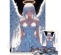 Puzzle de 1000 pièces représentant des Adolescentes Blanches,Sexy et Lumineuses,avec des Anges Un Puzzle idéal pour se détendre,s'amuser et se divertir Découpe précise Un Cadeau attentionné (38x26cm)