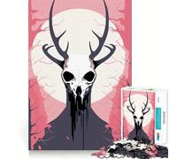 Puzzle de 1000 pièces représentant des Adolescents cryptides,avec Illustrations vectorielles de Wendigo Jeu de mémoire et Système de Verrouillage sécurisé,sans pièces détachables Idéal