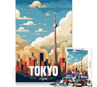 Puzzle de 1000 pièces représentant des Adolescents de Tokyo, Japon Jeu de logique Solide Loisirs Amusants Bords Transparents Objet de Collection 38x52cm