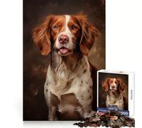Puzzle de 1000 pièces représentant des Adolescents épagneuls bretons,idéal pour s'exercer et se détendre Découpe de précision Cadeau de Noël raffiné (38x26cm)