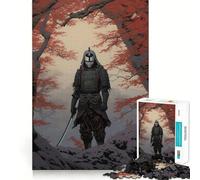 Puzzle de 1000 pièces représentant des Adolescents samouraïs Japonais Debout Jeu de réflexion Stimulant et Amusant à Partager Découpe Nette et chaleureuse 38x52cm